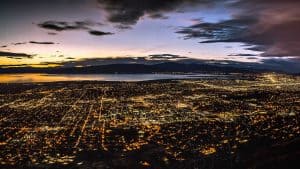 Provo Utah Night Panorama