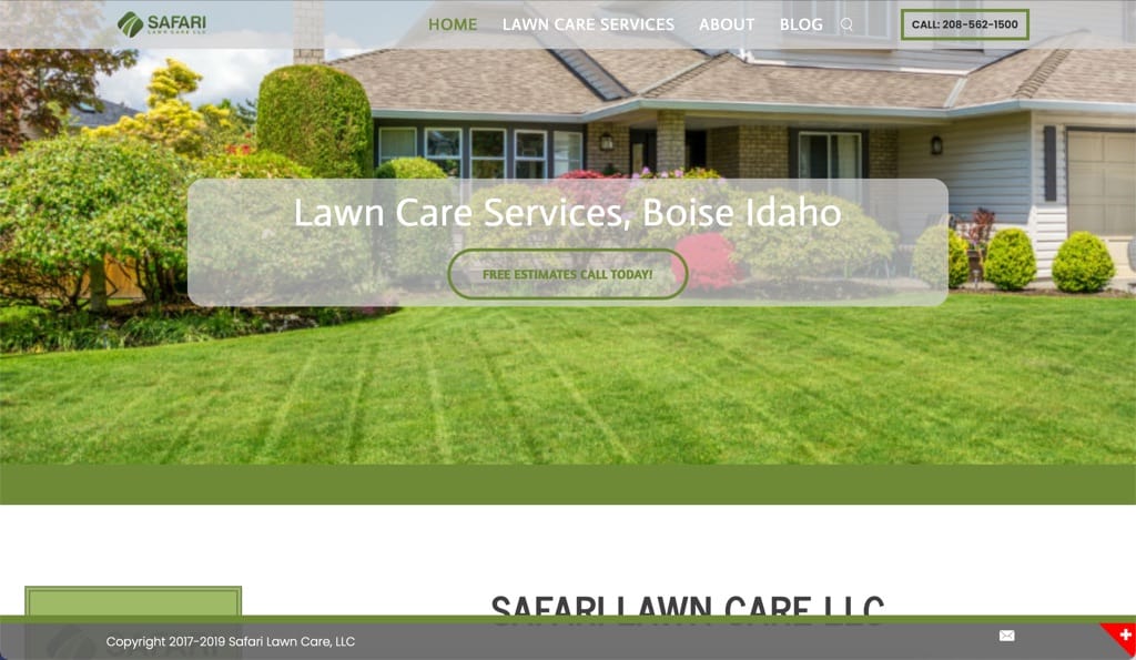 Safari Lawn Care Website - Boise, ID