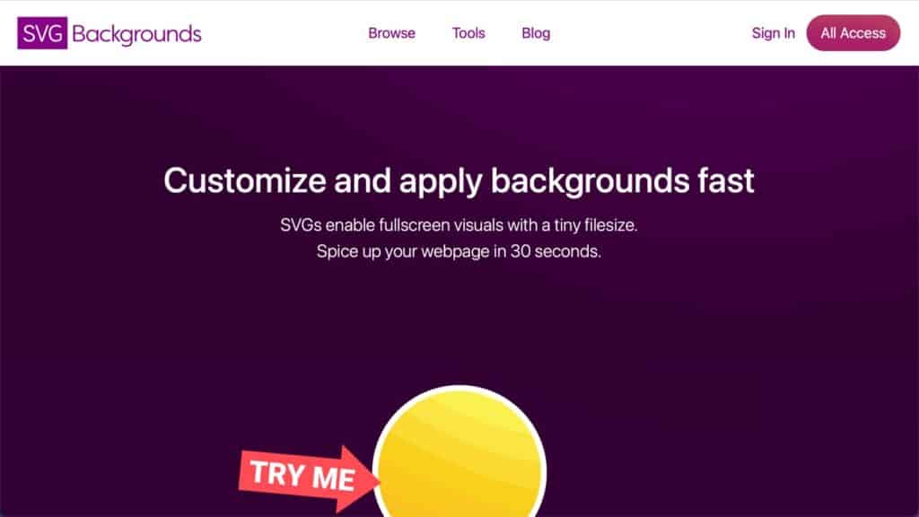 SVG Backgrounds Homepage