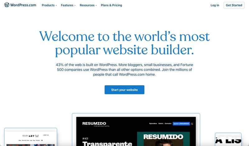 WordPress.com Homepage